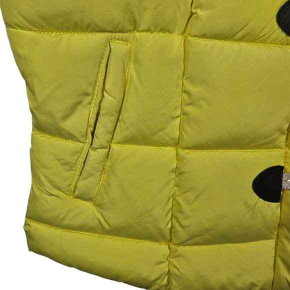 Arizona Jean Co Yellow Puffer Vest Size 1X Junior Full Zip Pockets New With Tag - Picture 6 of 13